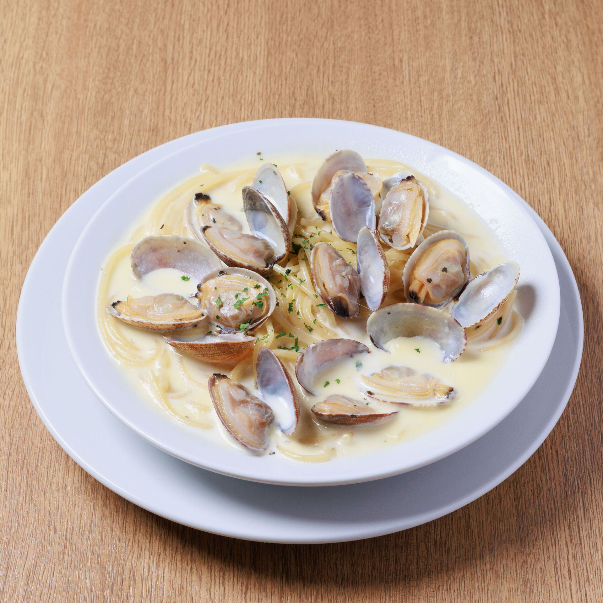 潮風のクリームパスタ